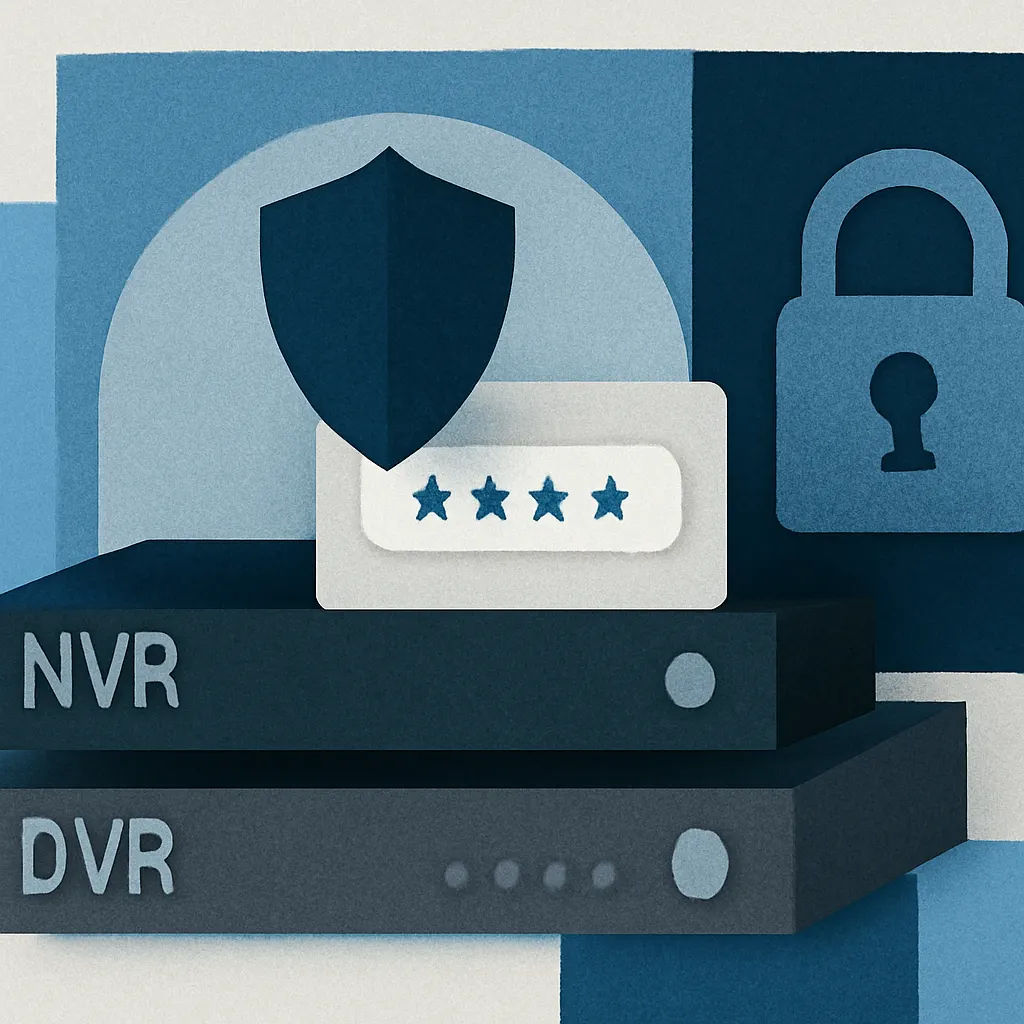 امنیت دستگاه‌های DVR و NVR و رمزنگاری داده‌ها
