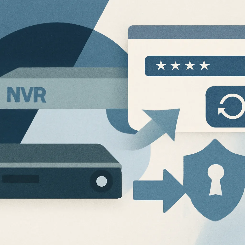 نحوه تنظیم مجدد و ریست رمز عبور در دستگاه‌های DVR و NVR